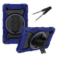 thumbnail image 1 of 3in1 Rotating Stand Case for Samsung Galaxy Tab A9 8.7 inch 2023 with Hand/Shoulder Strap, Shockproof Rugged, Blue, 1 of 7