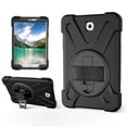 thumbnail image 1 of XYX Case for Samsung Galaxy Tab S2 8.0 inch SM-T710/SM-T715 with 360 Degree Rotating, Hand Strap, Shoulder Strap, Black, 1 of 7