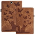 thumbnail image 1 of XYX Case for Samsung Galaxy Tab S2 9.7 inch 2015 Release SM-T810, Butterfly Cat Slim Folio Stand Cover for Galaxy Tab S2, Brown, 1 of 7