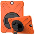 thumbnail image 1 of XYX Case for Samsung Galaxy Tab S2 9.7 inch SM-T810/SM-T815 with 360 Degree Rotating, Hand Strap, Shoulder Strap, Orange, 1 of 7