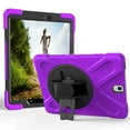 thumbnail image 1 of XYX Case for Samsung Galaxy Tab S3 9.7 inch SM-T820/SM-T825 with 360 Degree Rotating, Hand Strap, Shoulder Strap, Purple, 1 of 7