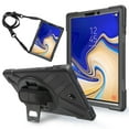 thumbnail image 1 of XYX Case for Samsung Galaxy Tab S4 10.5 inch SM-T830/SM-T835 with 360 Degree Rotating, Hand Strap, Shoulder Strap, Black, 1 of 7