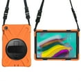 thumbnail image 1 of XYX Case for Samsung Galaxy Tab S5e 10.5 inch SM-T720/SM-T725 with 360 Degree Rotating, Hand Strap, Shoulder Strap, Orange, 1 of 7
