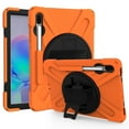 thumbnail image 1 of XYX Case for Samsung Galaxy Tab S6 10.5 inch SM-T860/SM-T865 with 360 Degree Rotating, Hand Strap, Shoulder Strap, Orange, 1 of 7