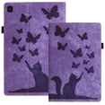 thumbnail image 1 of XYX Case for Samsung Galaxy Tab S6 Lite, Butterfly Cat Slim Folio Stand Cover, Purple, 1 of 7
