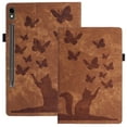 thumbnail image 1 of XYX Case for Samsung Galaxy Tab S7 11.0 inch 2020 Release SM-T870, Butterfly Cat Slim Folio Stand Cover for Galaxy Tab S7, Brown, 1 of 7