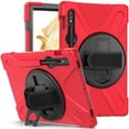 thumbnail image 1 of XYX Case for Samsung Galaxy Tab S7 11.0 inch SM-T870/SM-T875/SM-T876 with 360 Degree Rotating, Hand Strap, Shoulder Strap, Red, 1 of 7