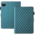 thumbnail image 1 of For Xiaomi Pad 6/Pad 6 Pro 11.0 inch Case, Rhombus Pattern Multiple Viewing Angles Stand Slim Folio Cover (Green), 1 of 6