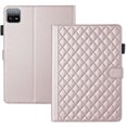 thumbnail image 1 of For Xiaomi Pad 6/Pad 6 Pro 11.0 inch Case, Rhombus Pattern Multiple Viewing Angles Stand Slim Folio Cover (Rose Gold), 1 of 6
