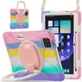 thumbnail image 1 of XYX Case for Xiaomi Pad 6/Xiaomi Pad 6 Pro 2023 11.0 inch, 360 Degree Rotating Hand Grip Shockproof Cover with Shoulder Strap, Colourful Pink, 1 of 7