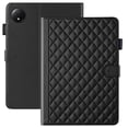 thumbnail image 1 of For Xiaomi Redmi Pad SE 8.7 inch Released 2024 Case, Rhombus Pattern Multiple Viewing Angles Stand Slim Folio Cover (Black), 1 of 6