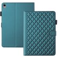 thumbnail image 1 of For iPad (A16) 11th/10th Gen 11/10.9 inch 2025/2022 Case, Rhombus Pattern Multiple Viewing Angles Stand Slim Folio Cover (Green), 1 of 6