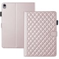 thumbnail image 1 of For iPad (A16) 11th/10th Gen 11/10.9 inch 2025/2022 Case, Rhombus Pattern Multiple Viewing Angles Stand Slim Folio Cover (Rose Gold), 1 of 6
