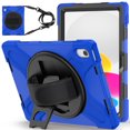 thumbnail image 1 of XYX Case for iPad 11th 11 inch 2025/iPad 10th 10.9 inch 2022 with 360 Degree Rotating, Hand Strap, Shoulder Strap, Blue, 1 of 7