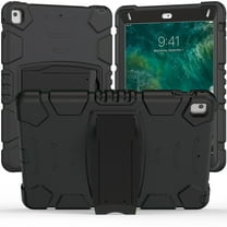 XYX Case for iPad 9.7 inch/iPad 6th/5th Gen/Air 2, Dual Layer Slim Heavy Shockproof Rugged Protective Cover Case with Kickstand (Black)