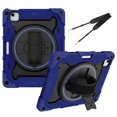 thumbnail image 1 of XYX 3in1 Rotating Stand Case for iPad Air 11 (2025)/iPad Air 11 (2024)/iPad Pro 11 inch (2022/2021/2020/2018) with Hand/Shoulder Strap, Shockproof Rugged, Navy Blue, 1 of 7