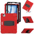 thumbnail image 1 of XYX Case for iPad Air 11 inch M2 2024 (6th Gen), Dual Layer Slim Heavy Shockproof Rugged Protective Cover Case with Kickstand (Red Black), 1 of 7