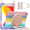 thumbnail image 1 of Case for iPad Mini 5/4 Generation 7.9 inch, 360 Degree Rotating Hand Grip Shockproof Cover with Shoulder Strap, Colourful Pink, 1 of 7