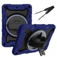 thumbnail image 1 of 3in1 Rotating Stand Case for iPad Mini 5th/4th Generation 7.9 inch with Hand/Shoulder Strap, Shockproof Rugged, Blue, 1 of 7