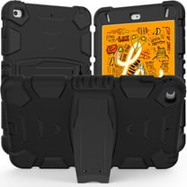 XYX Case for iPad Mini 5th/4th Generation 7.9 inch, Dual Layer Slim Heavy Shockproof Rugged Protective Cover Case with Kickstand (Black)
