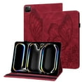 thumbnail image 1 of XYX Case for iPad Pro 11 2024 Release A2837 11 inch, Retro Butterfly Slim Folio Stand Cover (Red), 1 of 6