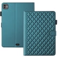 thumbnail image 1 of for iPad Pro 13 inch (2025 M5/2024 M4) Case, Rhombus Pattern Multiple Viewing Angles Stand Slim Folio Cover (Green), 1 of 6