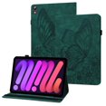 thumbnail image 1 of XYX Case for iPad mini 6th Generation 8.3 inch 2021 Release A2567 A2568 A2569, Retro Butterfly Slim Folio Stand Cover (Green), 1 of 6