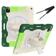 thumbnail image 1 of 3in1 Rotating Stand Case for iPad Pro 11 inch 4th/3rd/2nd Gen (2022/2021/2020) with Hand/Shoulder Strap, Shockproof Rugged, Green, 1 of 7