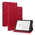 thumbnail image 1 of XYX for 7" Kindle Paperwhite 12th Gen 2024 Case, PU Leather Slim Folio with Multi-Angle Stand - Red Lily Flower, 1 of 7