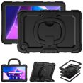 thumbnail image 1 of For Lenovo Tab M10 Plus (3rd Gen) Case 10.6 inch, 360 Rotating Shockproof Cover with Stand, Handle, Shoulder Strap (TB-X6C6/TB-X606), Black, 1 of 7
