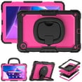 thumbnail image 1 of For Lenovo Tab M10 Plus (3rd Gen) Case 10.6 inch, 360 Rotating Shockproof Cover with Stand, Handle, Shoulder Strap (TB-X6C6/TB-X606), Rose Panel, 1 of 7