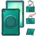 thumbnail image 1 of XYX For Samsung Galaxy Tab A9+/ Tab A11+ Case 11 inch, 360 Rotating Hand Grip, Shoulder Strap, Heavy Duty Drop Protection, Green, 1 of 7