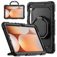 thumbnail image 1 of for Samsung Galaxy Tab S10 Lite/S10 FE/S9 FE/S9 Case 11 inch, 360 Rotating Shockproof Cover with Stand, Handle, Shoulder Strap (SM-X520/X510/X710), Black, 1 of 7