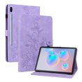 thumbnail image 1 of XYX for Samsung Galaxy Tab S6 10.5 inch SM-T860/T865/T867 Case, PU Leather Slim Folio with Multi-Angle Stand - Purple Lily Flower, 1 of 7