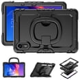 thumbnail image 1 of For Xiaomi Redmi Pad 2 11 inch 2025, 360 Rotating Shockproof Cover with Stand, Handle, Shoulder Strap, Black, 1 of 7