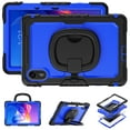 thumbnail image 1 of For Xiaomi Redmi Pad 2 11 inch 2025, 360 Rotating Shockproof Cover with Stand, Handle, Shoulder Strap, Dark Blue Panel, 1 of 7