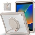 thumbnail image 1 of XYX For iPad 9th 2022/8th 2021/7th Gen 2020 Case 10.2 inch, 360 Rotating Hand Grip, Shoulder Strap, Heavy Duty Drop Protection, Khaki, 1 of 7