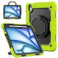 thumbnail image 1 of for iPad Air 11 inch Case (M4 2026/M3 2025/M2 2024), 360 Rotating Shockproof Cover with Stand, Handle, Shoulder Strap, Lime, 1 of 7