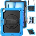 thumbnail image 1 of For iPad Air 13 inch Case (2025 M3/2024 M2), 360 Rotating Shockproof Cover with Stand, Screen Protector, Shoulder Strap, Sky Blue, 1 of 7