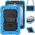 thumbnail image 1 of For iPad Mini 5th/4th Generation Case 7.9 inch 2019/2015, 360 Rotating Shockproof Cover with Stand, Screen Protector, Shoulder Strap, Sky Blue, 1 of 7