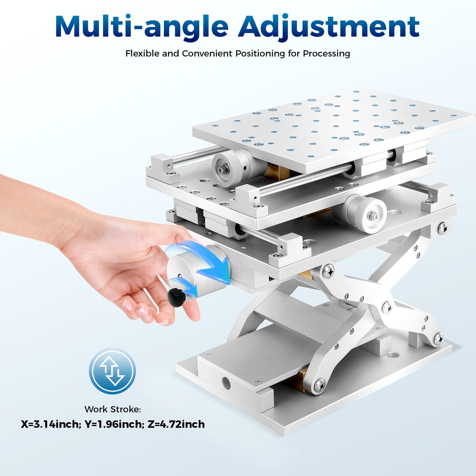 XYZ 3 Axis Moving Table Laser Marking Machine Optical Lab Working Bench ...