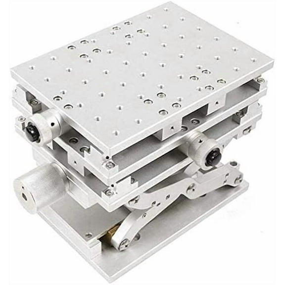 XYZ 3 Axis Positioning Moving Work Table, Engraving Machine Auxiliary Tools, Portable XY-Axis Moving Workbench, Laser Marking Working Bench, Small Stage Platform
