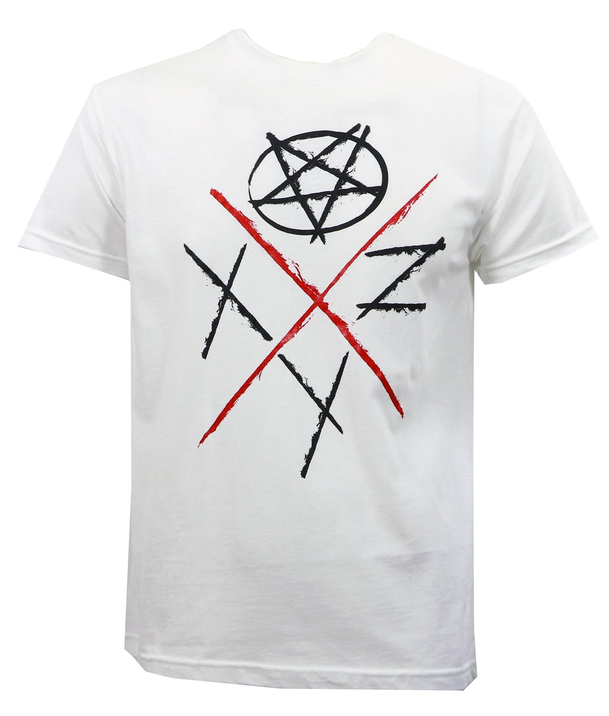 XYZ Clothing Mens Pentagon Logo T-Shirt White - Walmart.com