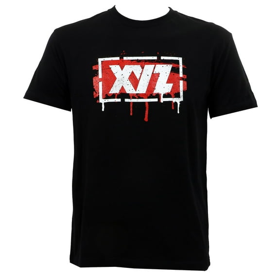 XYZ Clothing Mens Stencil Logo T-Shirt Black