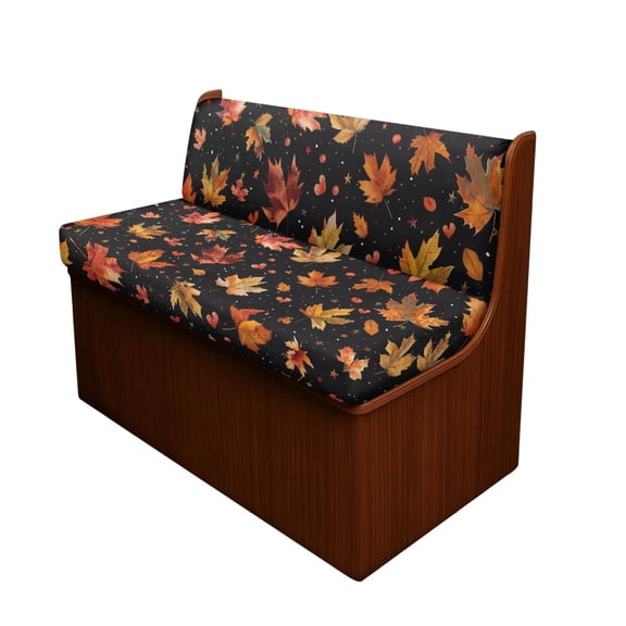 XYZCANDO 2-Piece RV Dinette Cushion Covers Soft Elastic, Compatible with Dinette Booth Camper Camper Cushion Covers(Maple Leaf)