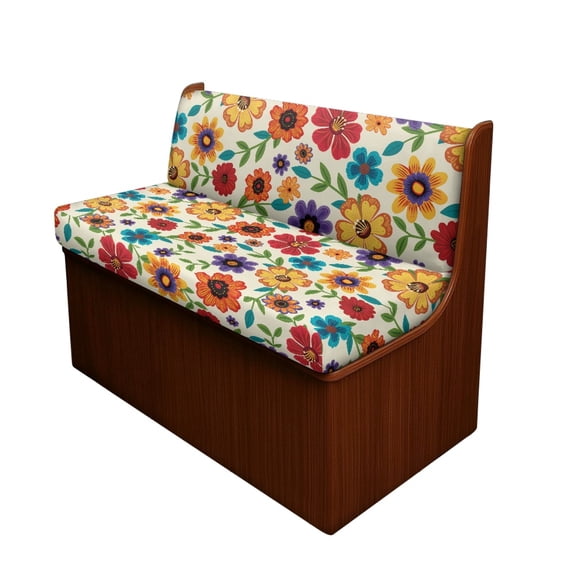 XYZCANDO 2 Pieces RV Dining Chair Seat Covers Washable Stretch, Compatible with Couch Camper RV Booth Seat Covers(Floral)