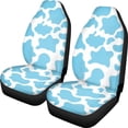 thumbnail image 1 of XYZCANDO 2 pcs Car Accessories for Car Interior Car Front Seat Cover Set Breathable Durable, SUV Van Sedan Car Seat Covers, Cow Print, 1 of 10