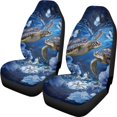thumbnail image 1 of XYZCANDO 2 pcs Car Seat Covers for Car Seats Front Seat Cover Protective Durable, SUV Truck Vehicle Front Seats Protector, Turtle and Butterfly Pattern, 1 of 10