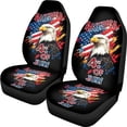 thumbnail image 1 of XYZCANDO 4th Of July Front Car Seat Covers featuring Patriotic Bald Eagle Design - Perfect For Patriotic Auto Interior Decor, 1 of 10