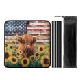 thumbnail image 1 of XYZCANDO American Flag Camper Skylight Cover RV Window Shade Highland Cow Camper Window Cover Foldable RV Vent Covers for Roof UV Rays Protection Camper Trailer Fan Vent Cover Sunshade Blue, 1 of 7